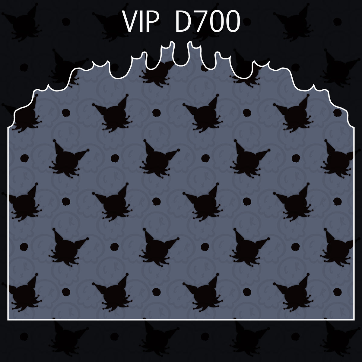 Image of VIP D700 print, grey and black