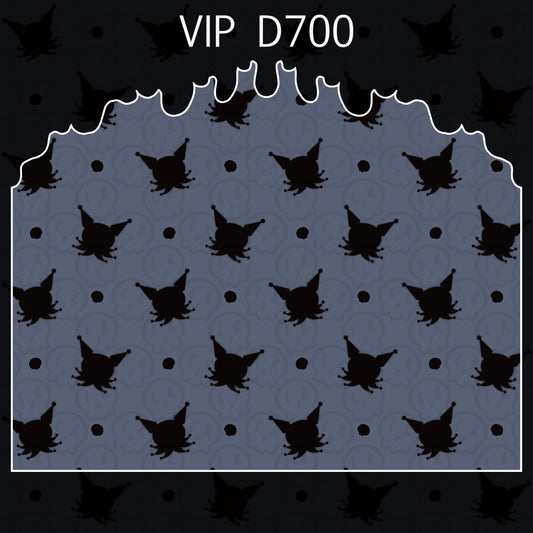 Image of VIP D700 print, grey and black