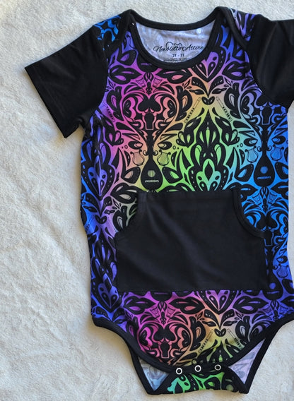 Rainbow Bard Bamboo Pocket Bodysuit